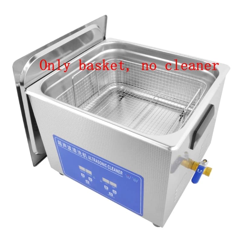 Panier de nettoyage à ultrasons 0,8L-30L en acier inoxydable SUS 304, panier en maille pour machine 