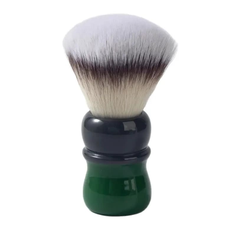 YAQI Mocha(Matcha) Brosse de rasage humide pour homme avec nœud haute résolution en cheveux synthéti