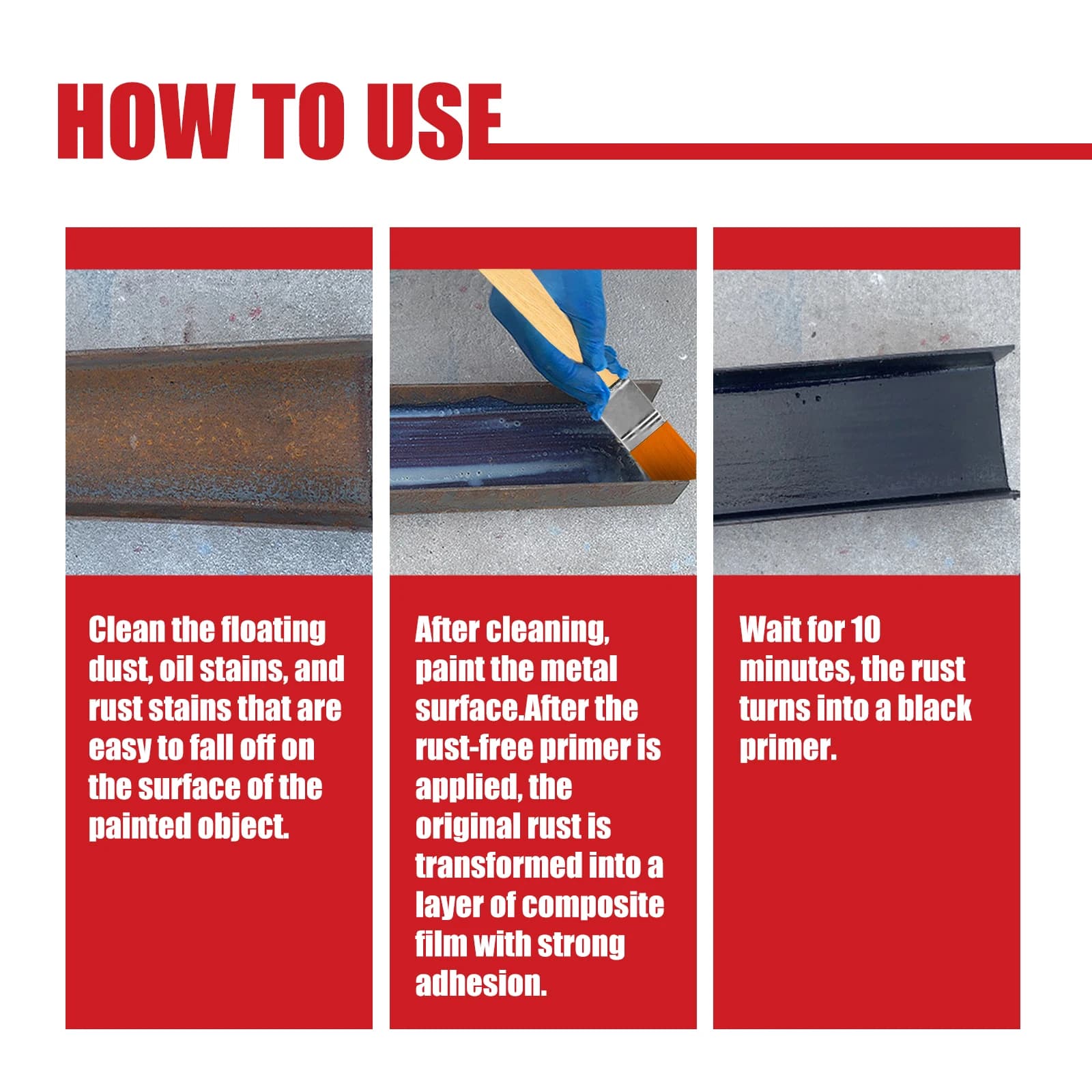 Rayhong-Apprêt antirouille pour automobile, métal antirouille, couvercle de finition en acier avec d