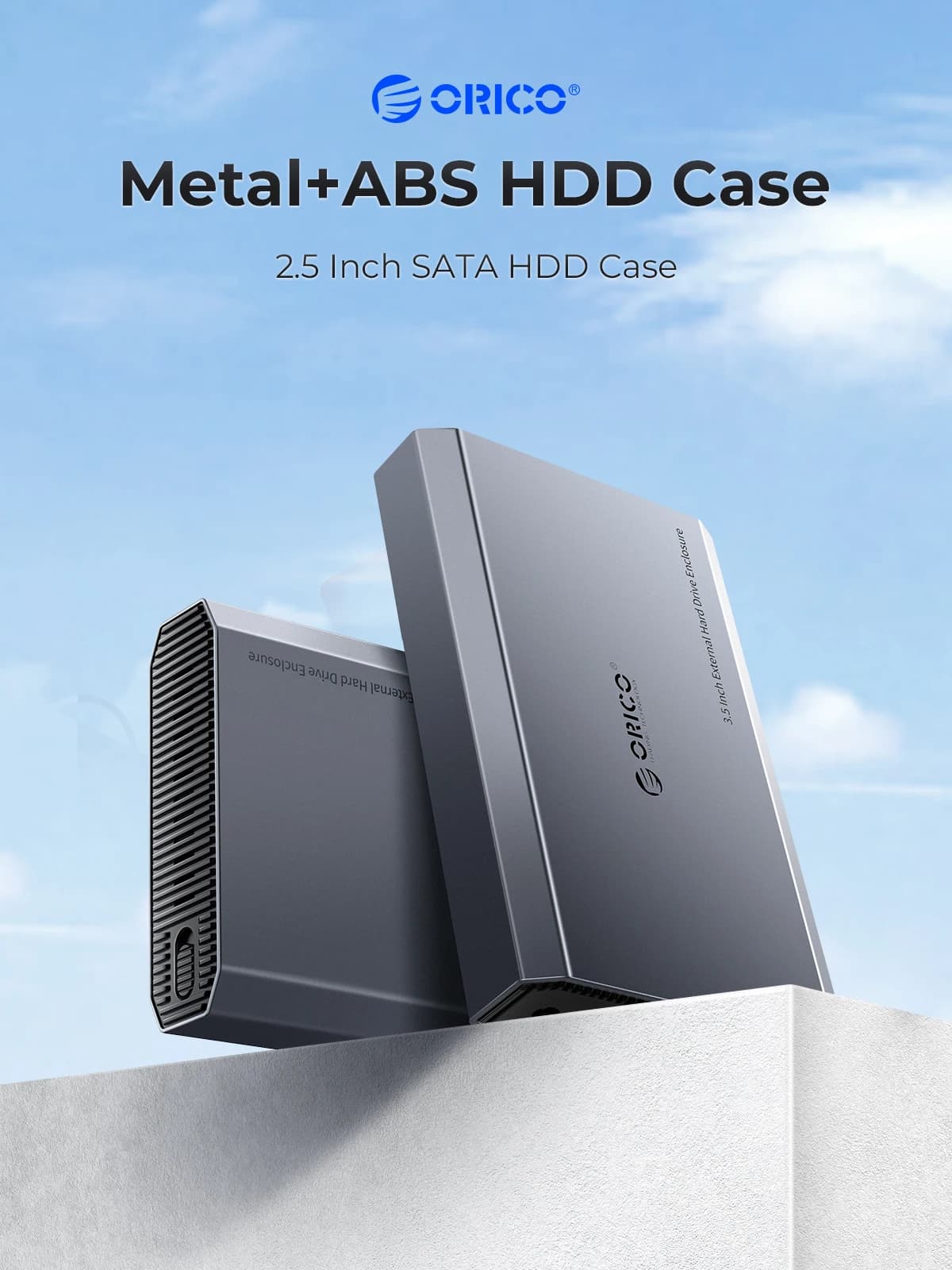ORICO 3.5 "6Gbps boîtier de disque dur type-c Dissipation thermique boîtier de disque dur externe en