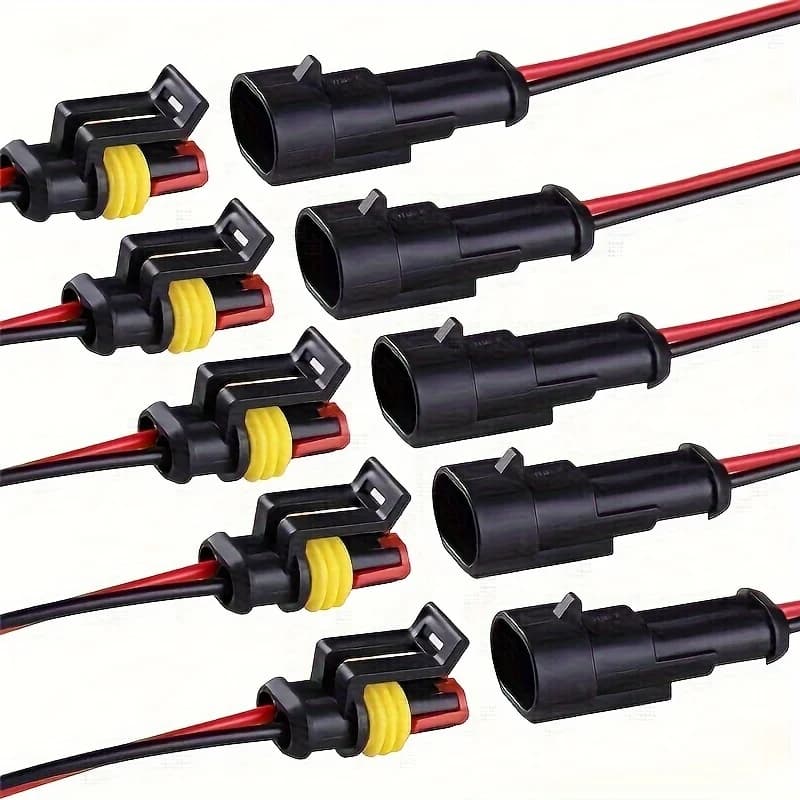 Connecteur de fil électrique à 2 broches, prise mâle et femelle 18AWG, connecteurs de fil à déconnex
