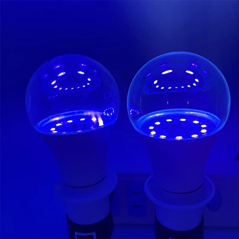 Ampoule Led E27 9W UV, lumière noire 395nm, lampe ultraviolette, peinture corporelle, lumières fluor