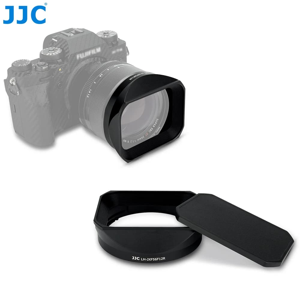 JJC – pare-soleil carré en métal, 56mm F1.2, Compatible avec Fujifilm XF 56mm f/1.2 R WR, pour Fujif