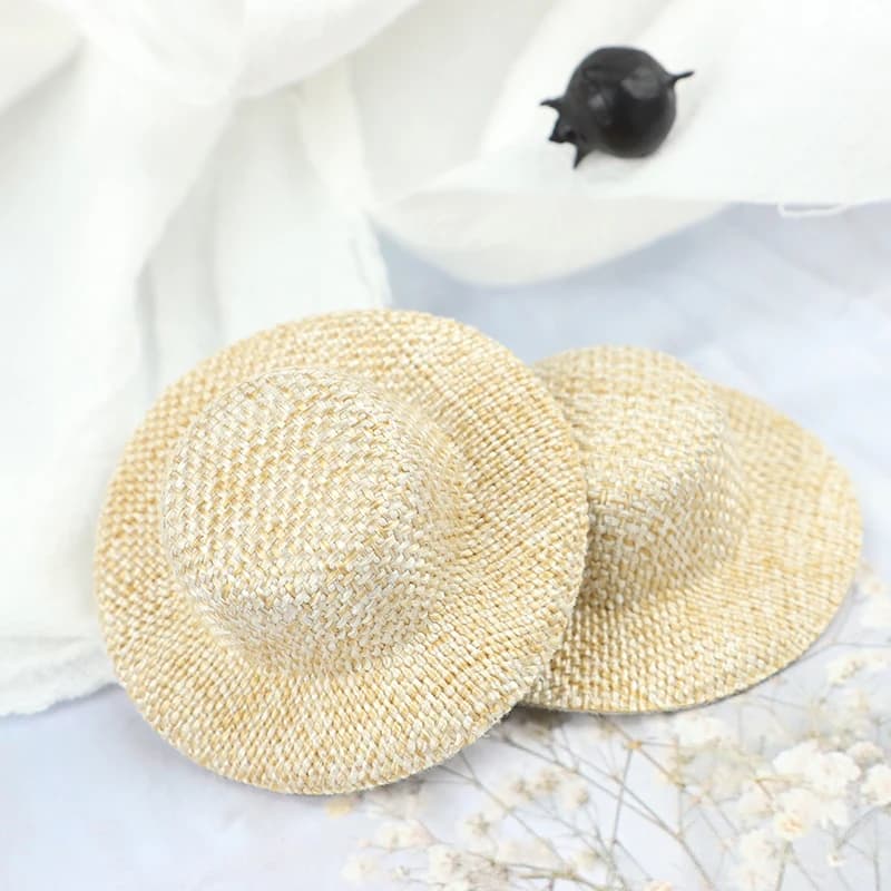 Chapeau de paille l'inventaire de maison de course, mini chapeau de beurre, ornement de maison de be