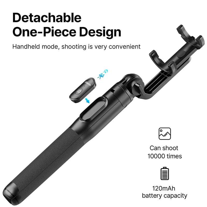 Ulanzi SK-03 1.5m Bluetooth sans fil Selfie bâton trépied monopode pour Smartphone GoPro Hero 12 11 