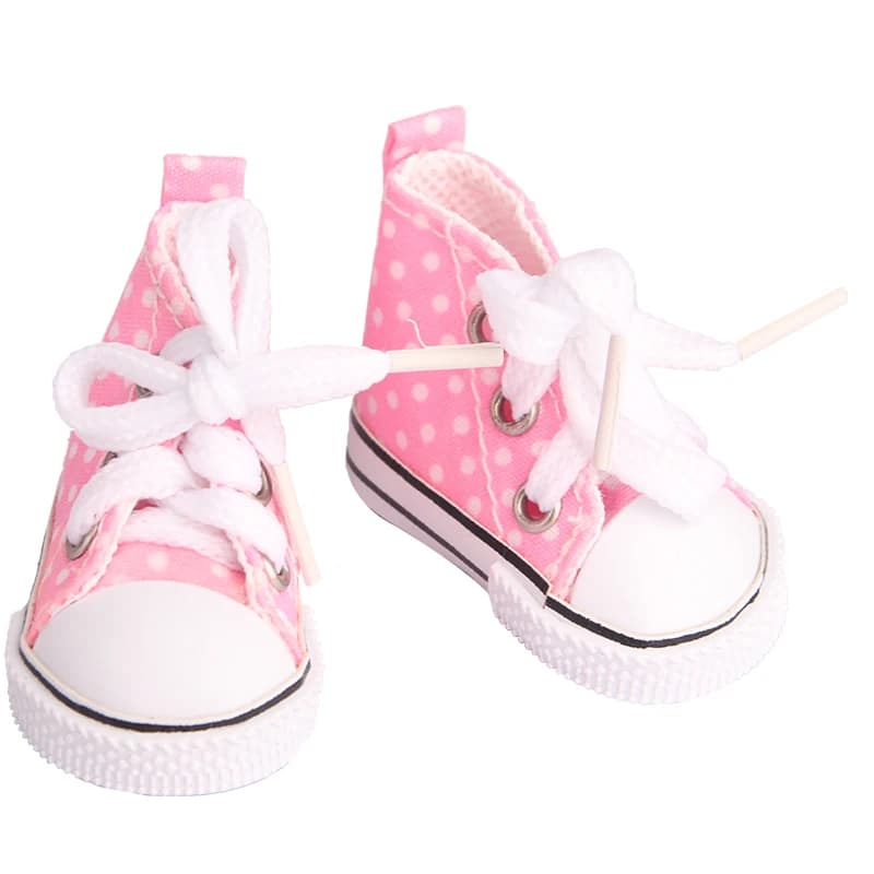 Chaussures en toile pour poupée EXO Nancy, 5cm, faites à la main, 12 couleurs, Mini chaussures en to