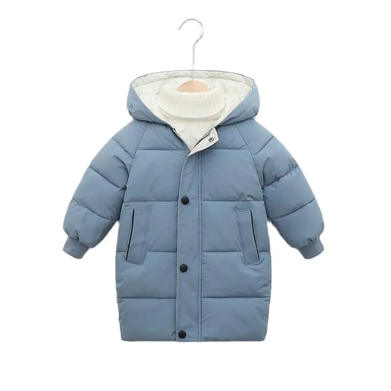 Enfants vers le bas longs vêtements d'extérieur hiver automne adolescent coton vêtements garçons fil