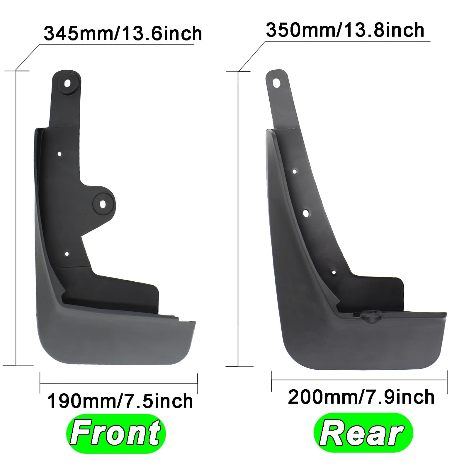 4x garde-boue de voiture pour Mazda CX-30 CX30 2021 – 2023 garde-boue garde-boue Protection mate gar