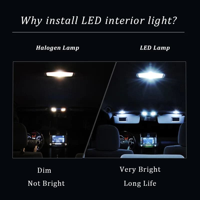 TPKE Canbus LED intérieur carte dôme coffre Kit d'éclairage pour BMW série 3 E36 E46 E90 E91 E92 E93