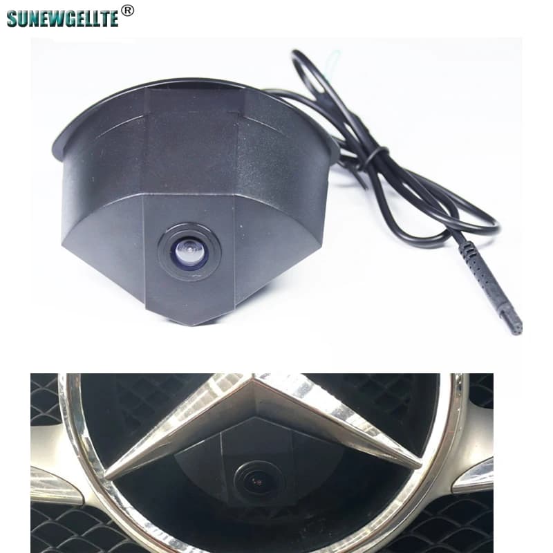 Caméra de vue frontale de voiture CCD, caméra de véhicule pour Mercedes Benz A, GLK, GLC, GLE, GLA, 