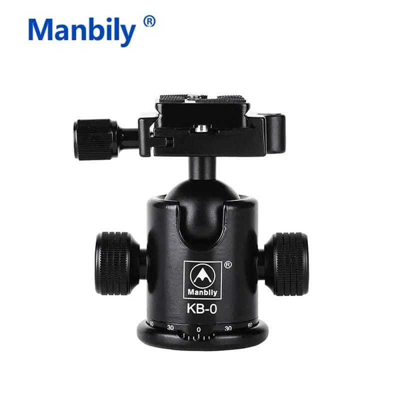 Manbily KB-0 Caméra Trépied Rotule En Alliage D'aluminium Rotule Guardian Tête Coulissante Rail Tête