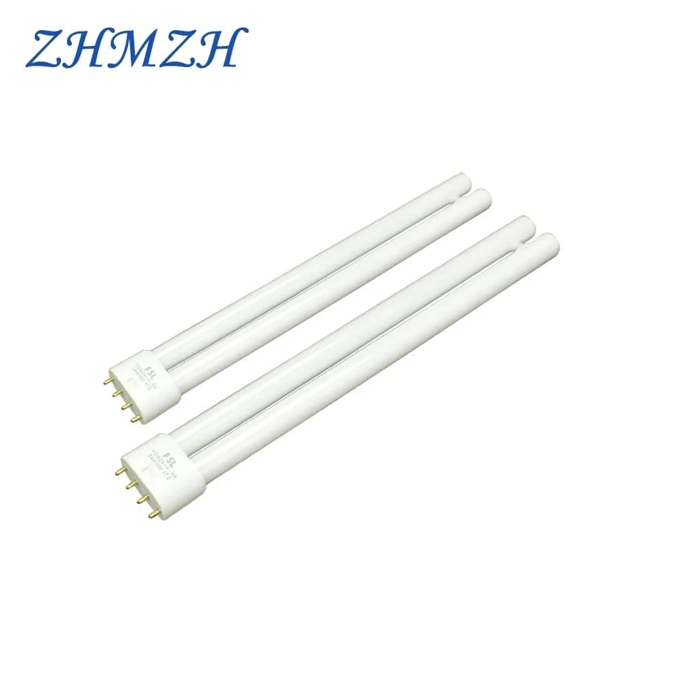 ZHMZH 18W 24W 36W 40W 55W lampe fluorescente 4 broches double Tube Base de lumière à économie d'éner