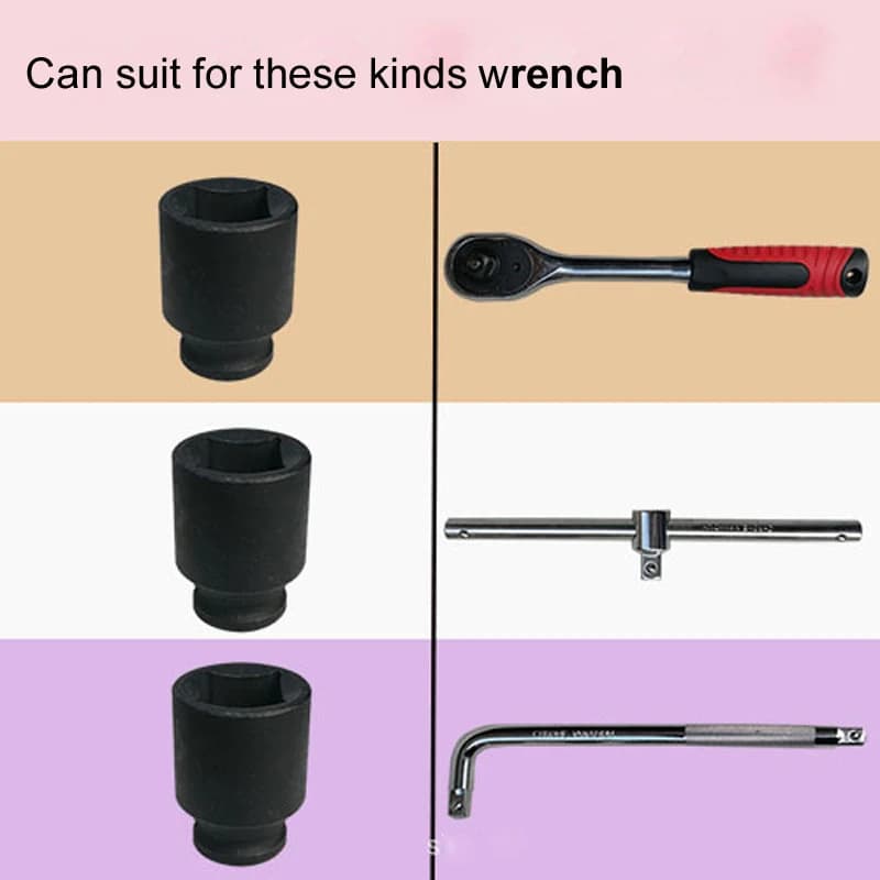 Clé à douille carrée à quatre branches, 1/2 pouces, combinaison pour vis à tête carrée 5-24mm au cho
