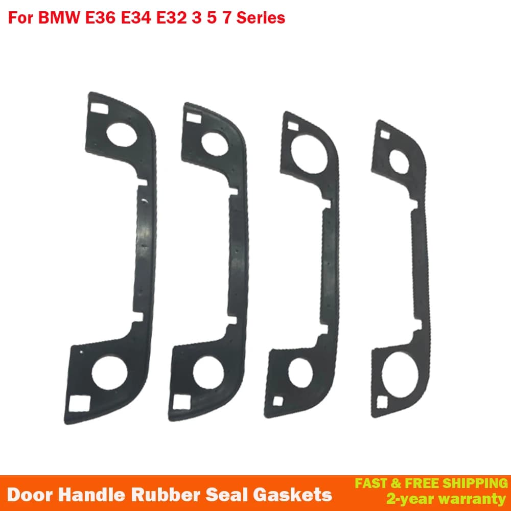 Ensemble extérieur de voiture x4, poignée de porte, joints d'étanchéité en caoutchouc pour BMW série