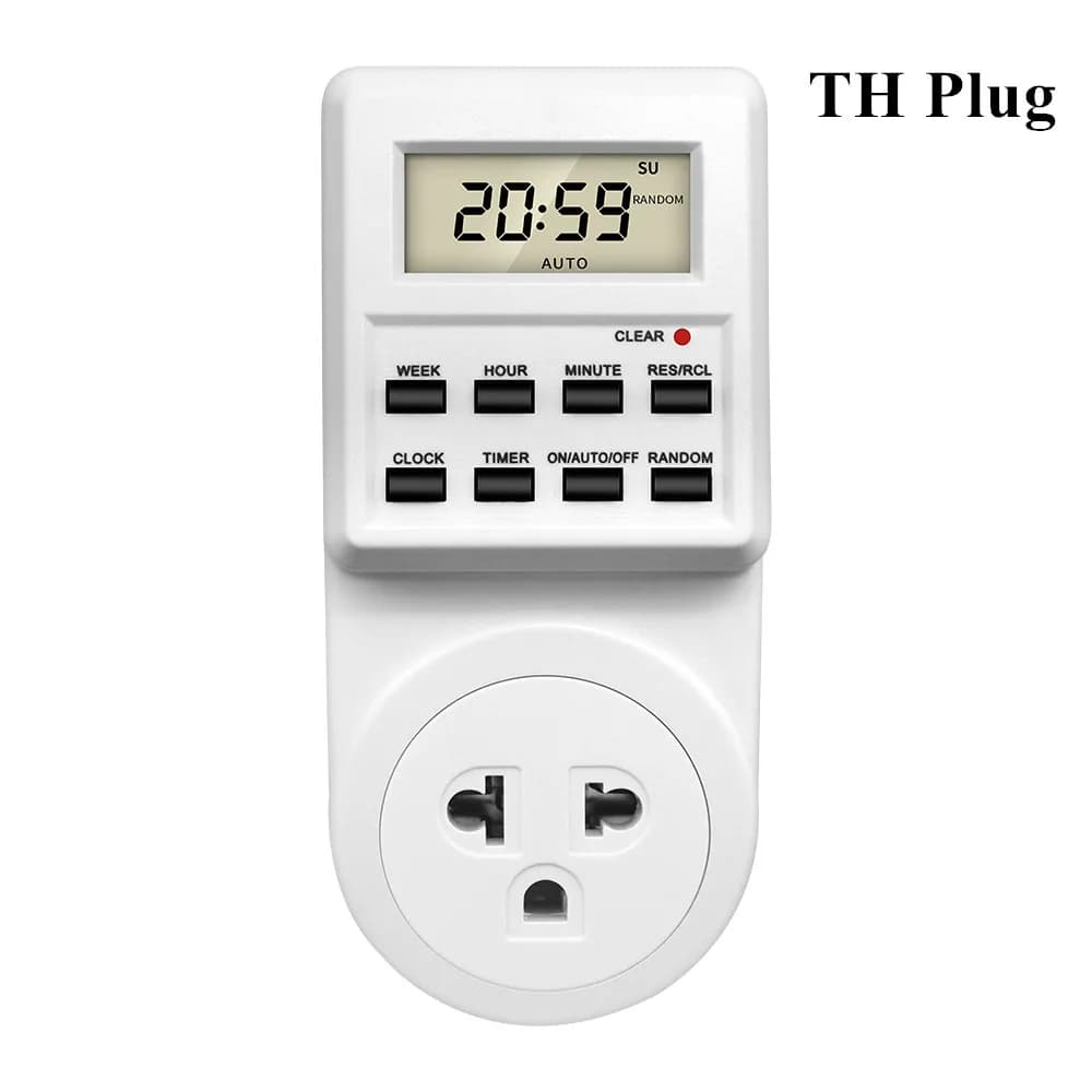 Prise de minuterie numérique TM03, interrupteur de synchronisation électronique, prise de minuterie 