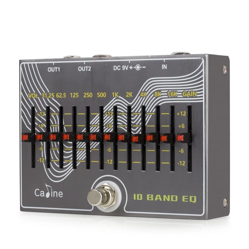 Caline CP-81 Pédale EQ JEEffprotected 10 Bandes avec Volume/Gain Verson 3.0