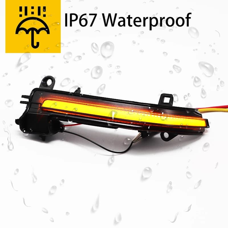 Lumière de rétroviseur pour BMW 1 2 3 4 X1 M série F20 F30 F34 F36 E84 F87 i3, LED dynamique noire, 