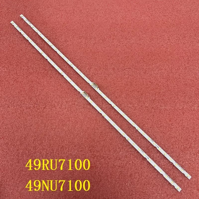 Bande de rétro-éclairage LED, 2 pièces, pour Samsung UE49RU7100 UN49RU7100 UE49NU7100 UN49NU7100 UA4