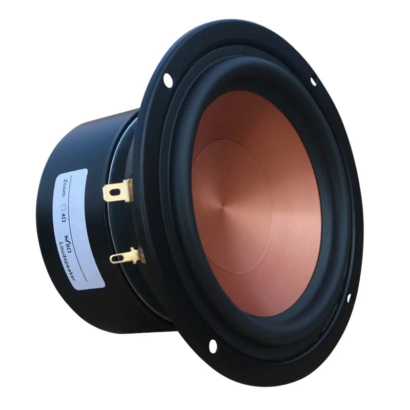 Haut-parleur HiFi Mid Bass, Woofer 4 ", 40W, 4 Ohm, 8Ohm Mid Range, Audio Bass, 25 Core, Home Booksh