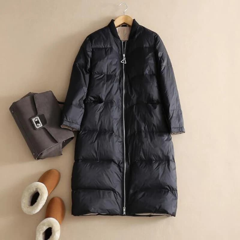 SEDUTMO – Parka longue et chaude en duvet de canard pour femme, manteau épais surdimensionné, décont