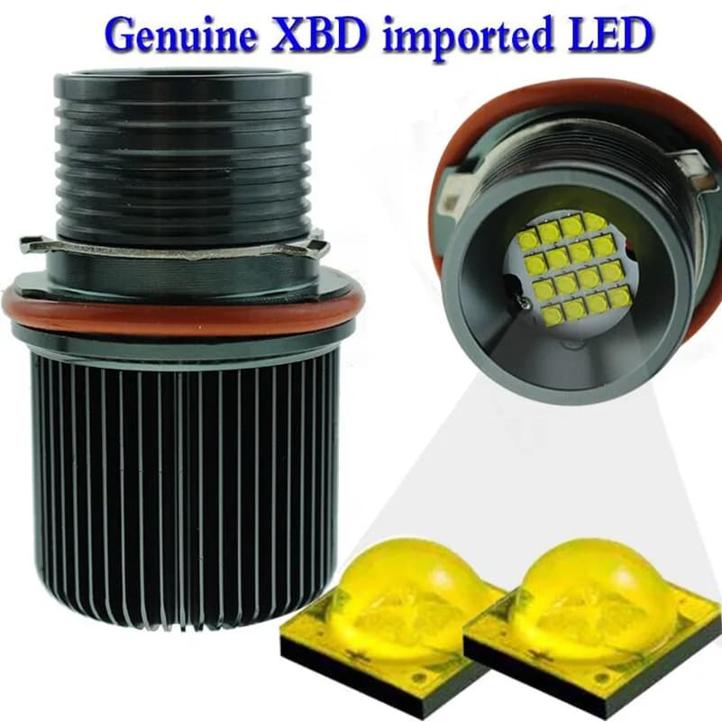 Canbus-Anneau lumineux Halo pour BMW, Yeux d'angle blancs, Marqueur, Ampoule, Bery, E39, E53, X5, E6