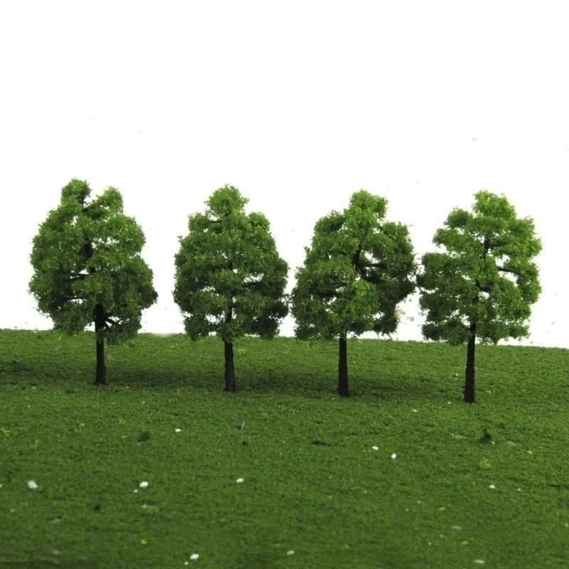 20/40 pièces vert modèle arbres Train chemin de fer modèle Kit aménagement paysage artificiel Miniat