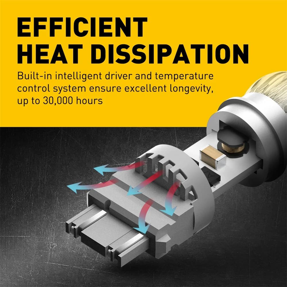 AUXITO – ampoule LED T25 3157 P27W P27/7W, lumière blanche rouge 3030SMD 3156, lumière pour frein de