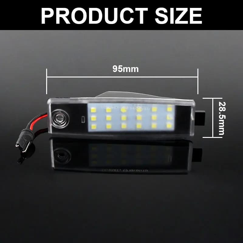Lampe LED pour plaque d'immatriculation, 2 pièces, pour TOYOTA Hiace S.B.V/Highlander/RAV4/Land Crui