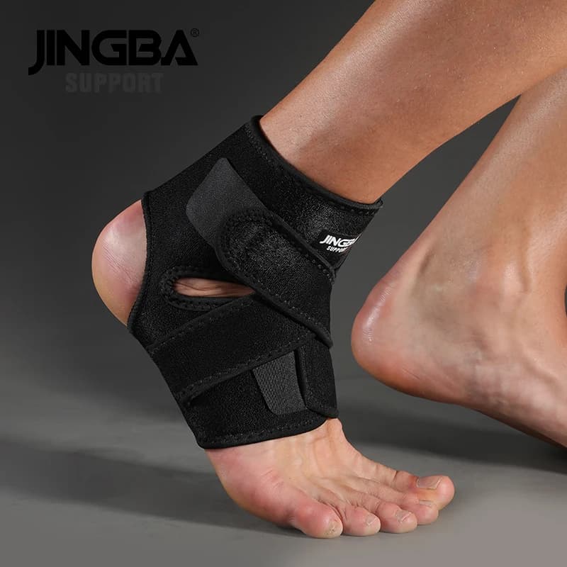 JINGBA SUPPORT 1 pièces attelle de cheville à Compression réglable Support de protection sport prote
