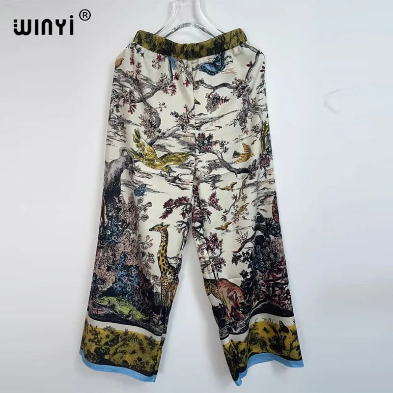 WINYI-Costumes College élégants pour femmes, ensemble chemisier et pantalon, mode féminine, vacances