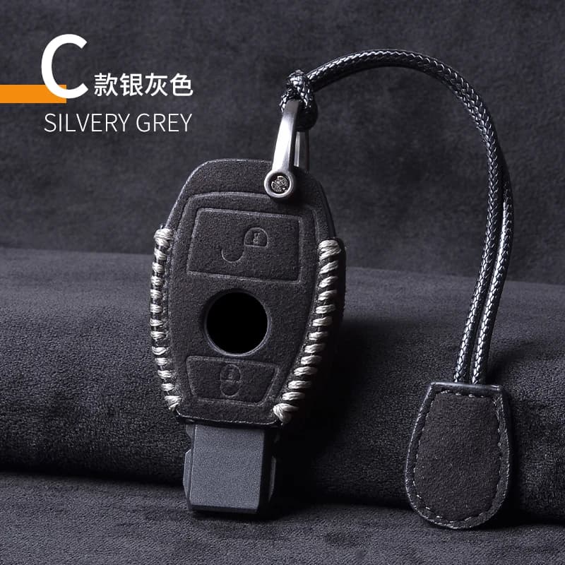 Housse de clé de voiture en cuir, étui porte-clés pour Mercedes Benz CLS CLA GL R SLK AMG A B C S cl