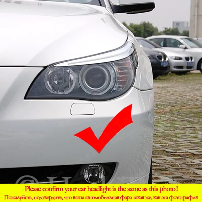 Kit DRL d'anneau d'oeil d'ange LED de commutation de lumière en coton SMD pour BMW E60 E61 LCI 528i 