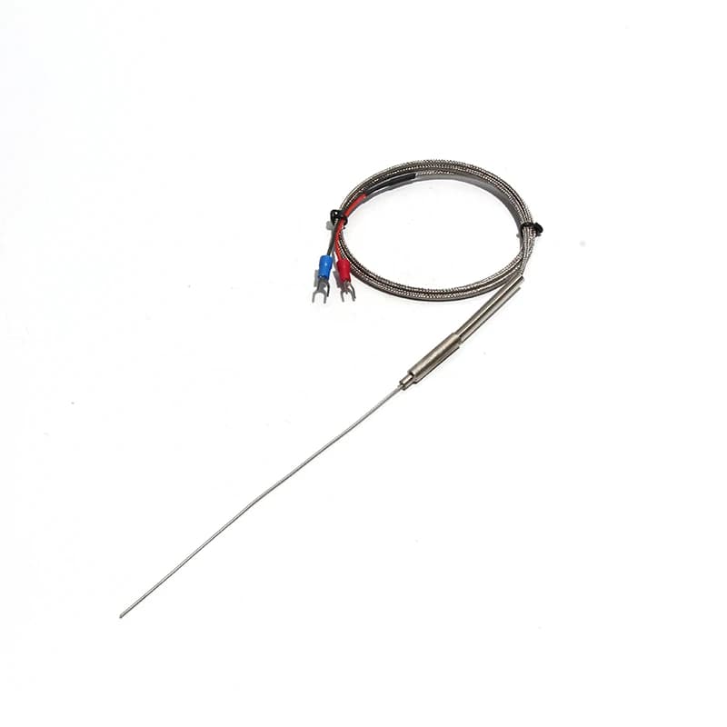 Capteur thermosensible blindé de Type K, fil de sonde pliable WRNK-191 Dia.1mm/1.5mm/2mm longueur 20