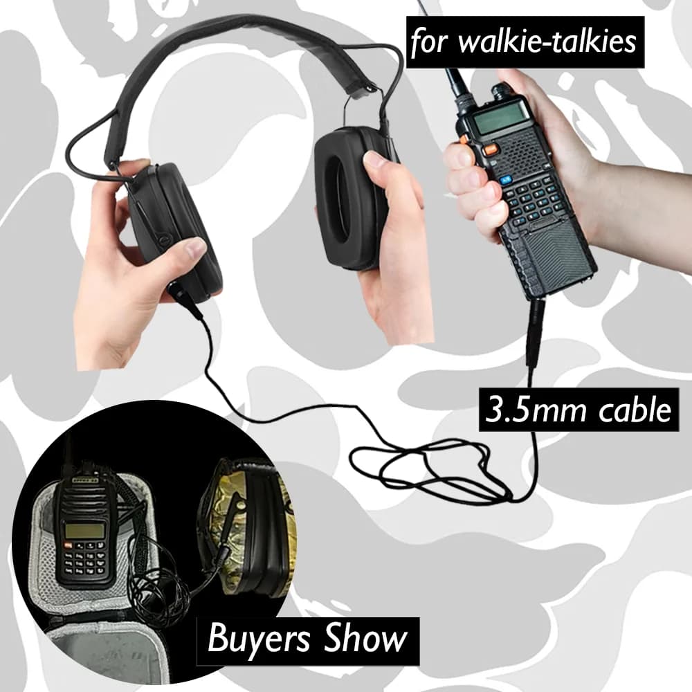 Cache-oreilles de tir électronique, casque tactique, Protection des oreilles, Anti-bruit, pour la ch