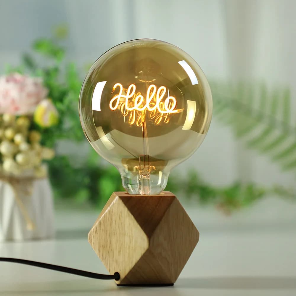 TIANFAN ampoule Led ampoule Vintage grand Globe Alphabet Filament 4W Dimmable 110V 220V ampoule Edis