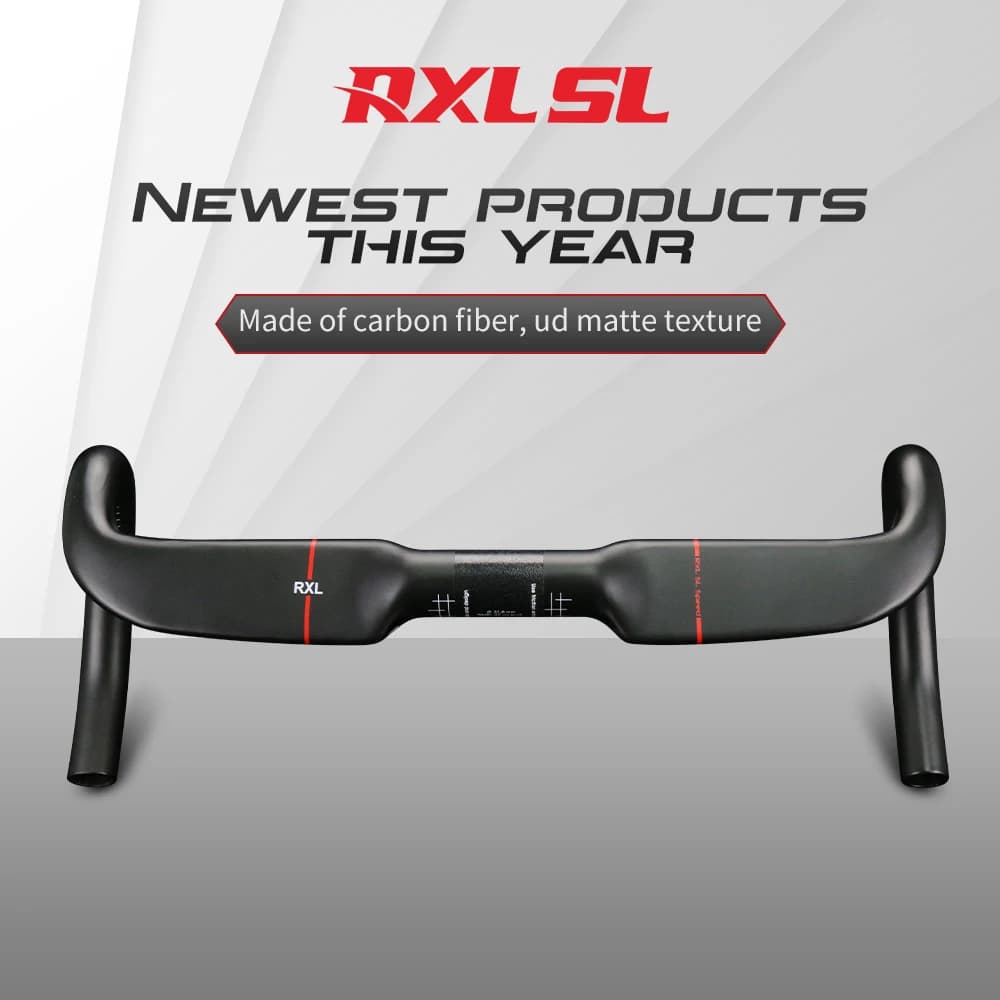 Guidon de vitesse de vélo de gravier de cyclisme RXL SL 31.8 guidon de route en carbone pour routage