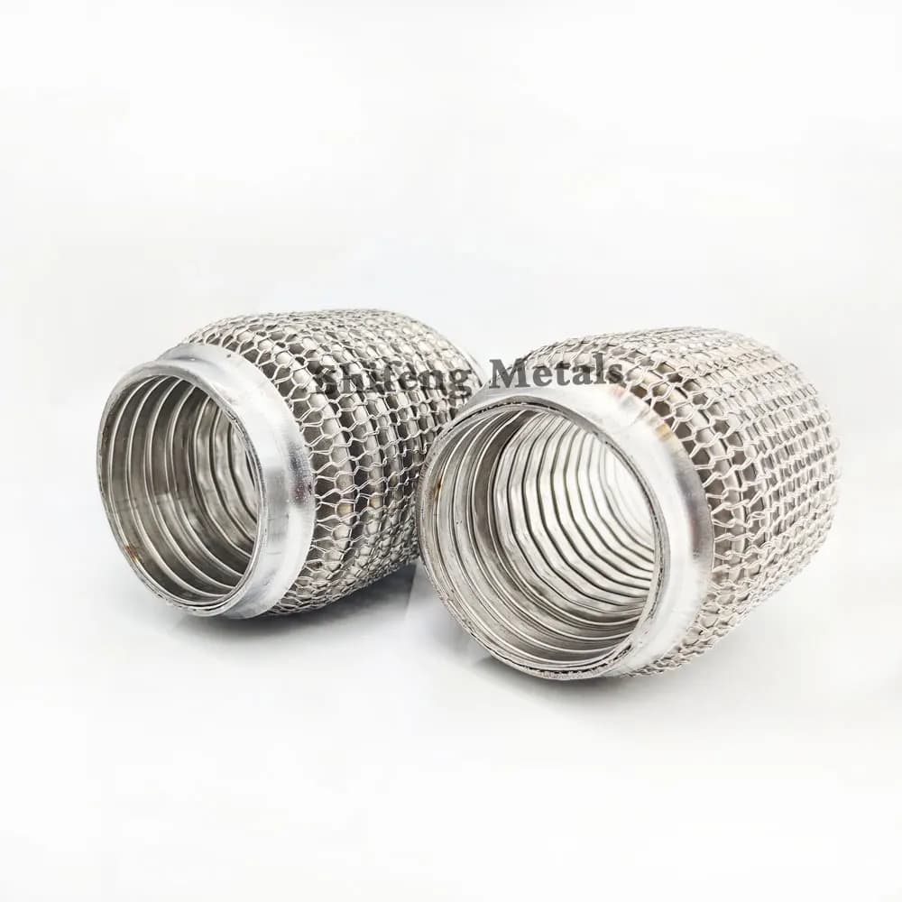 Longueur 102mm acier inoxydable 304 tuyau flexible Tube d'échappement soufflet coupleur flexible ave