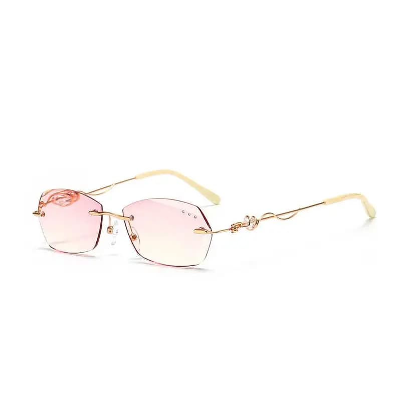 Vanlook – lunettes de lecture sans bords en strass pour femmes, Design sans vis bloquant la lumière 