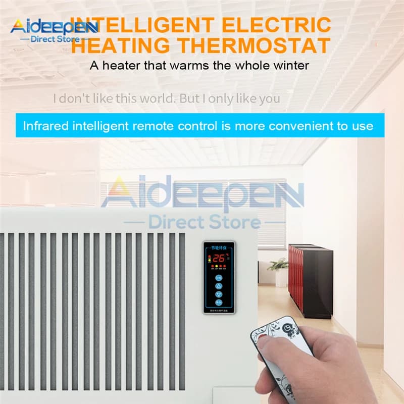Thermostat Intelligent Haute Puissance, Chauffage au Sol Électrique, Contrôleur de Température, Télé