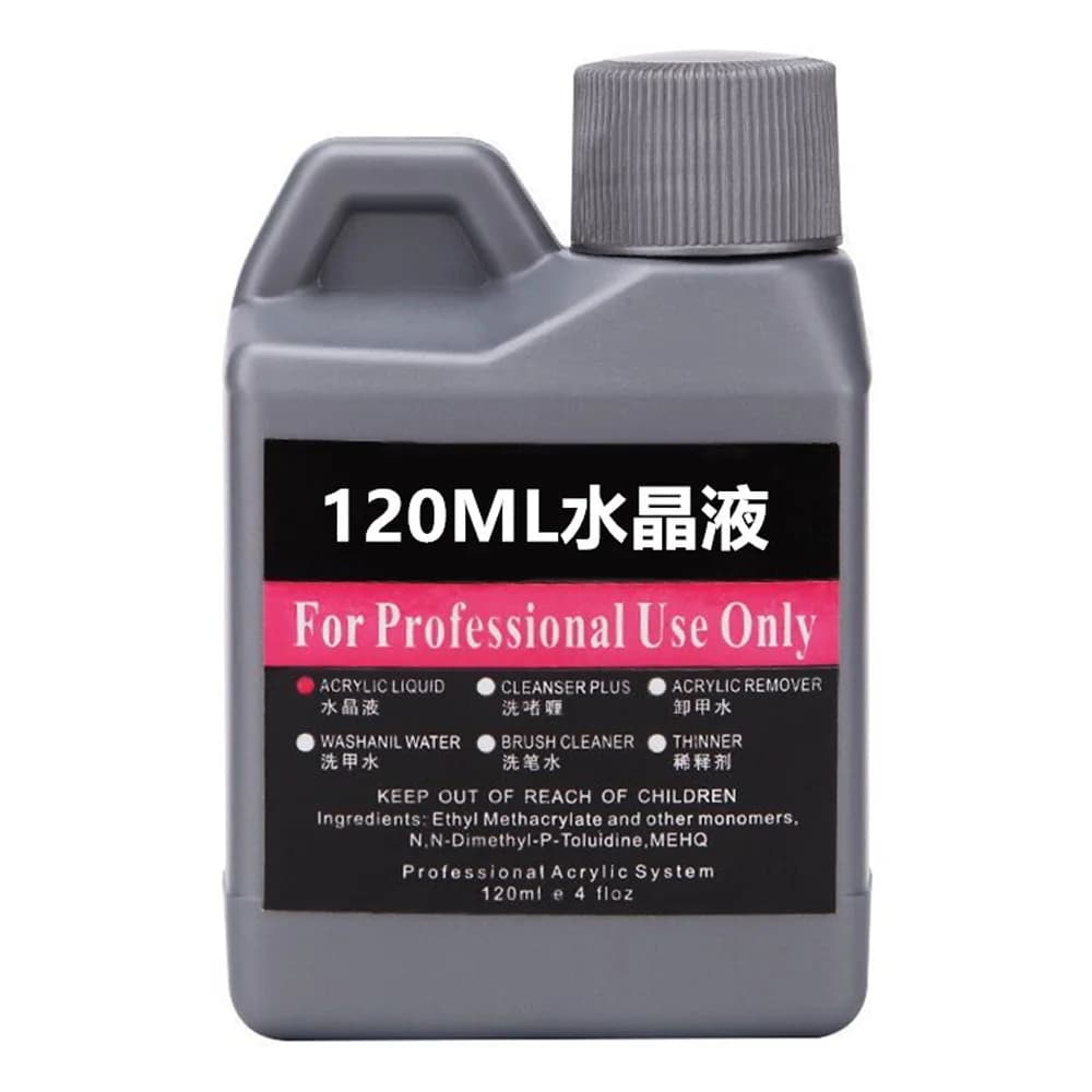 120 ml/bouteille EMA acrylique liquide monomère cristal fournitures pour ongles pour professionnel t