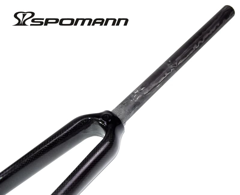 Date 700C 25.4mm course vélo de route brillant mat 3K UD fourche entièrement en fibre de carbone pis