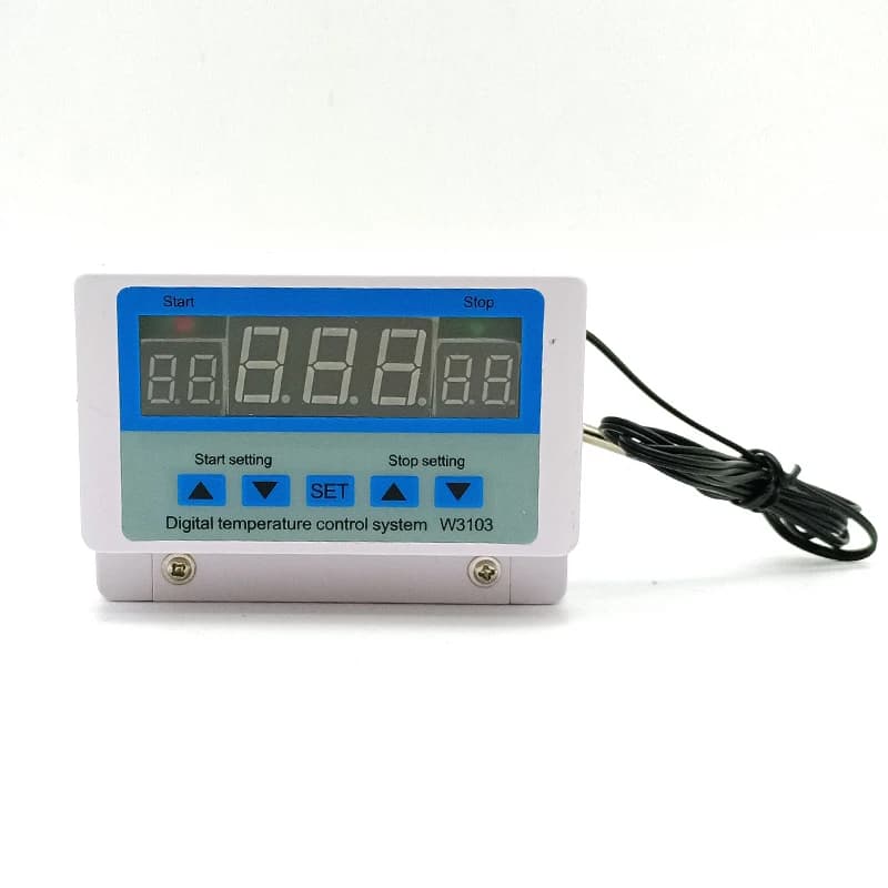 Thermostat numérique W3103 12V 300W 24V 600W 220V, Point tactile 5000W 30A, interrupteur de contrôle