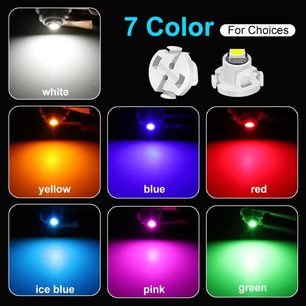 Ampoule LED T3 T4.2 T4.7 Canbus 3030SMD, 10 pièces, lumières intérieures de voiture, indicateur de t