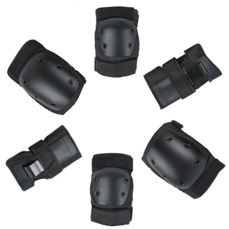 Casque professionnel à 6 patins de protection pour adultes, patins à roulettes, scooter, poignet, co