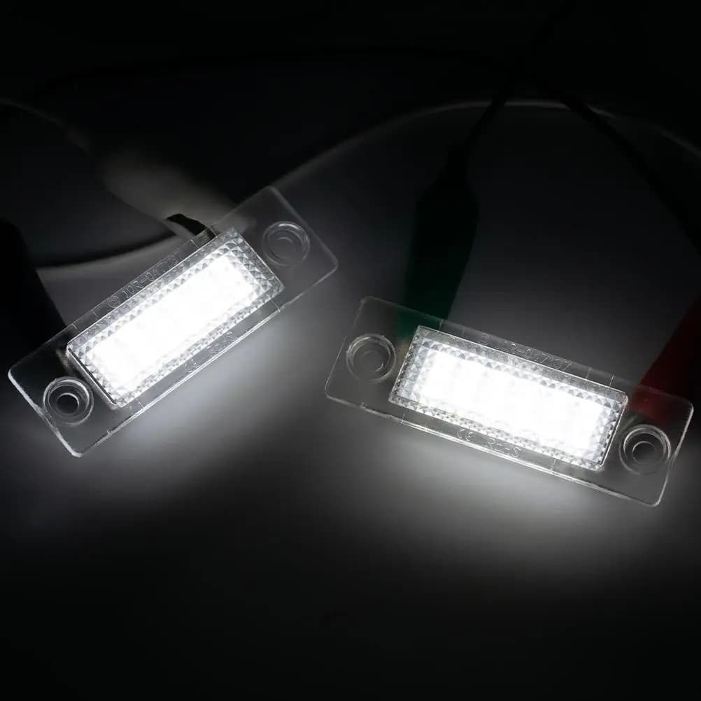 Lampe LED blanche Canbus pour plaque d'immatriculation, 2 pièces, pour VW TRANSPORTER T5 CADDY TOURA