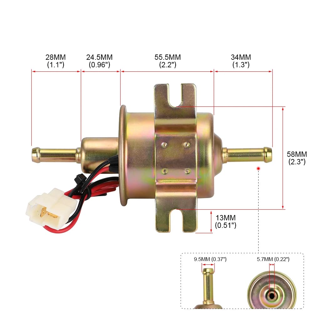 Pompe à carburant électrique universelle basse pression HEP-02A 12V 24V, haute qualité, pour voiture
