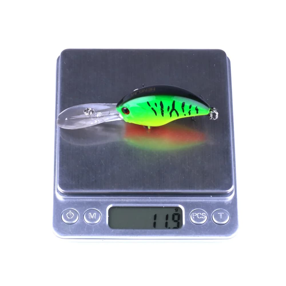 HENGJIA 13G 9CM leurres de pêche roche manivelle appât manivelle vairon bar triple crochets nager du