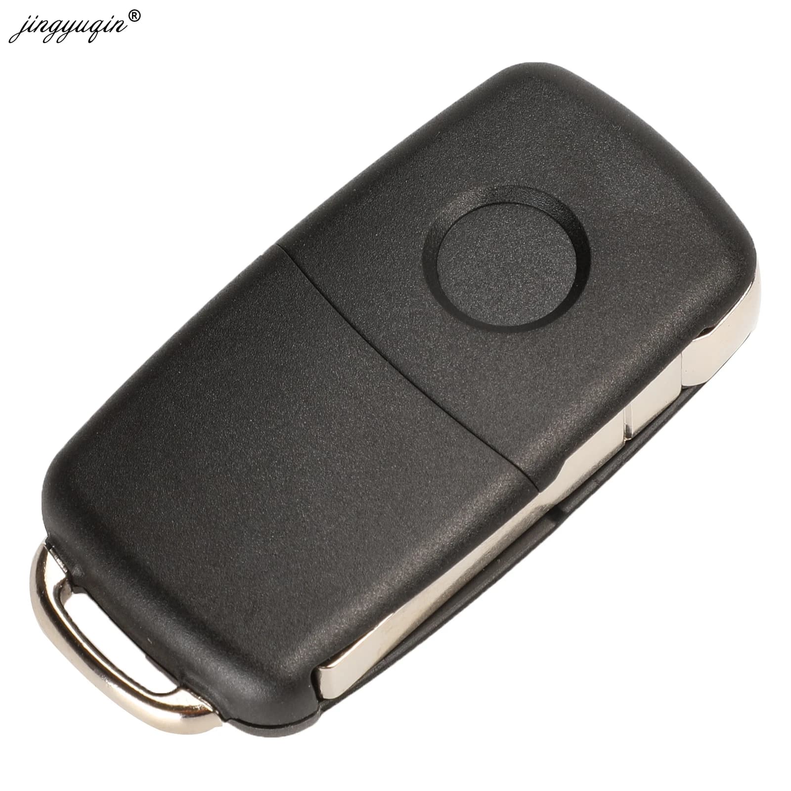 Jingyuqin 10 pièces 2/3/4 bouton pliant coque de clé à distance pour VW Tiguan Golf Sagitar Polo MK6
