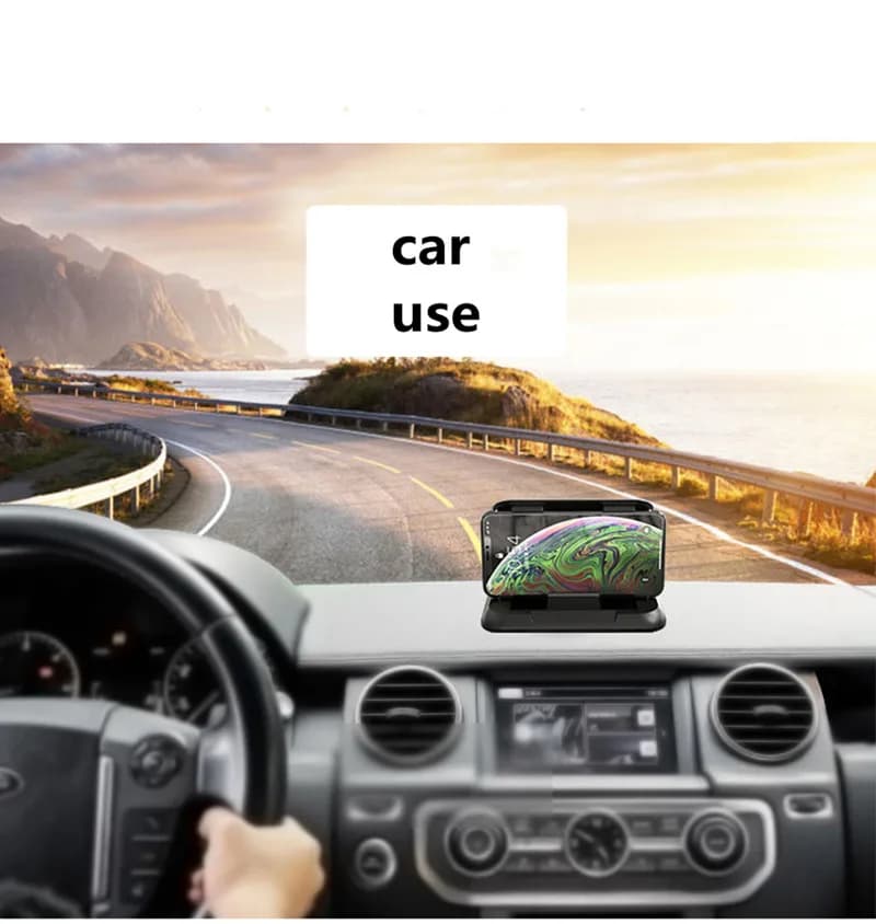 Support universel de téléphone pour tableau de bord de voiture antidérapant en Silicone, ventouse ré