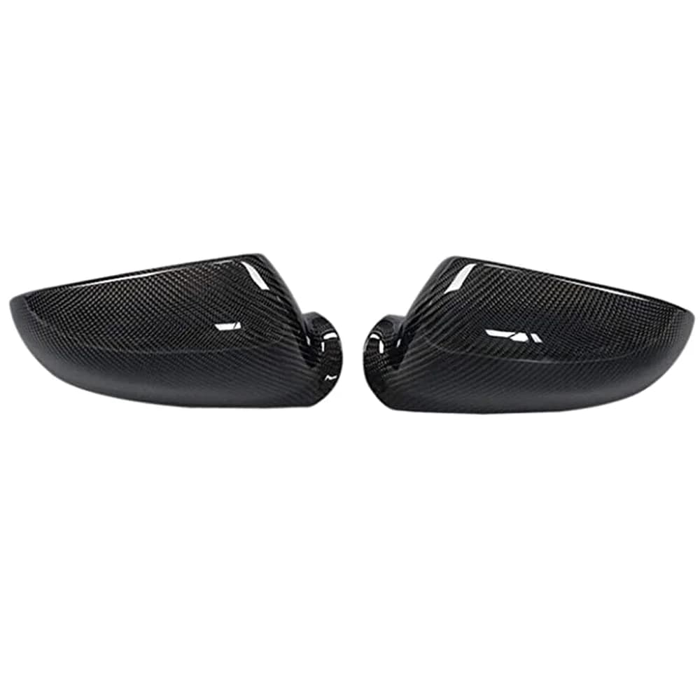 Couvercle de rétroviseur latéral en fibre de carbone pour VW Golf MK5 GTI Jetta 5 (noir brillant), P